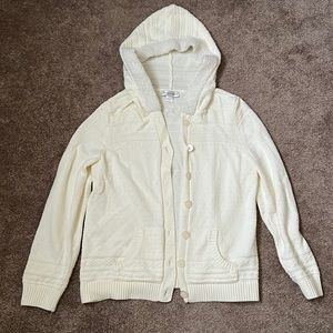 Christopher Banks Cardigan Hooded Sweater- Size Large- Like brand new